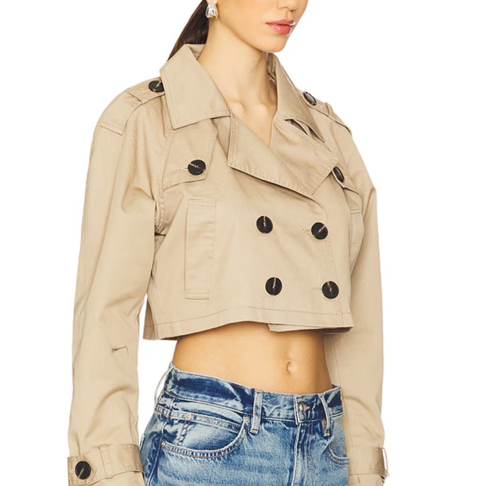 Marja Cropped Trench in Beige XXS 
NWT